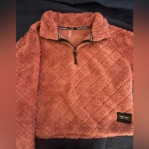 Calvin Klein Performance 1/4 Zip Sherpa Pullover Jacket